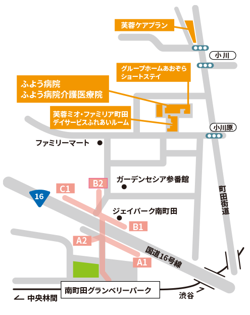 町田 施設の地図